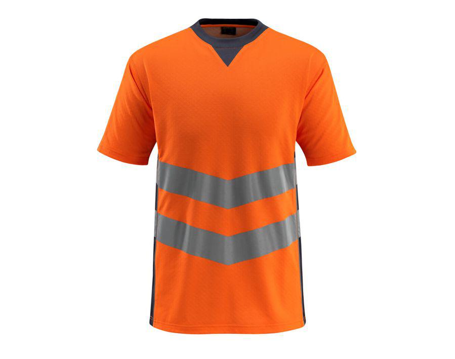 T-Shirt SAFE SUPREME hi-vis orange/schwarzblau