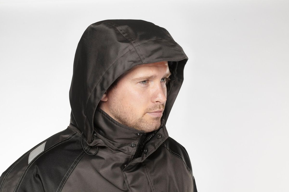 Winterjacke UNIQUE weiss/dunkelanthrazit