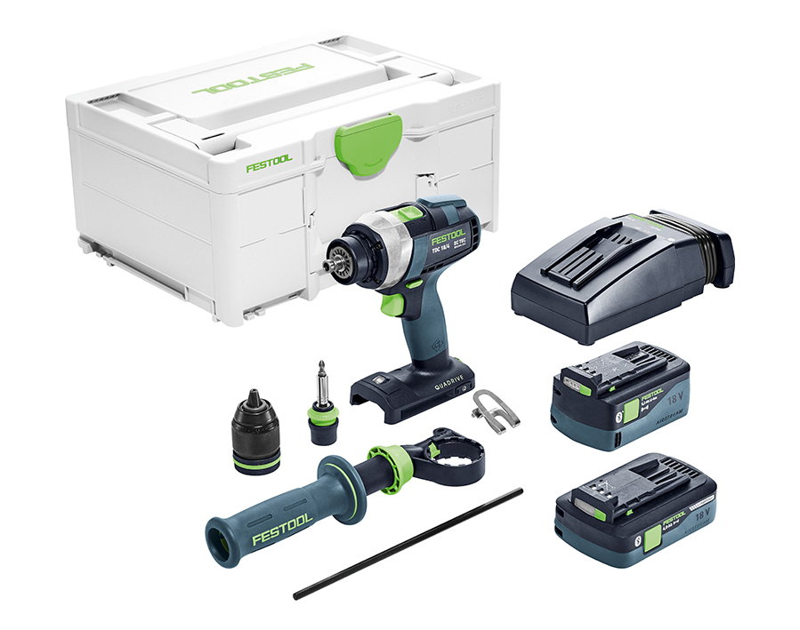 Trapano avvitatore a batteria Quadrive TDC 18/4 5,2/4,0 I-Plus  