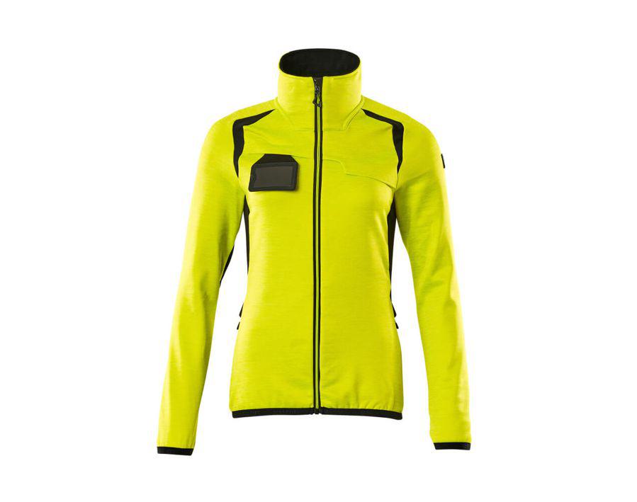Fleecepullover mit Reißverschluss ACCELERATE SAFE hi-vis gelb/schwarz