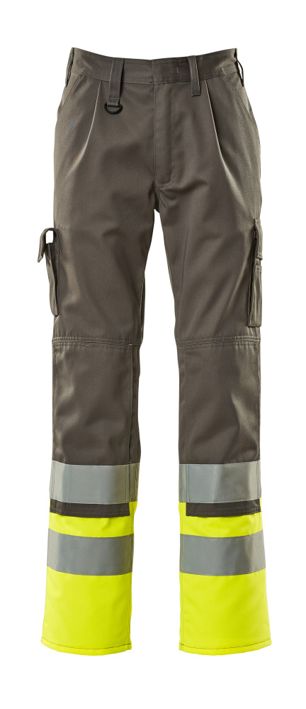 Hose mit Knietaschen SAFE COMPETE anthrazit/hi-vis gelb