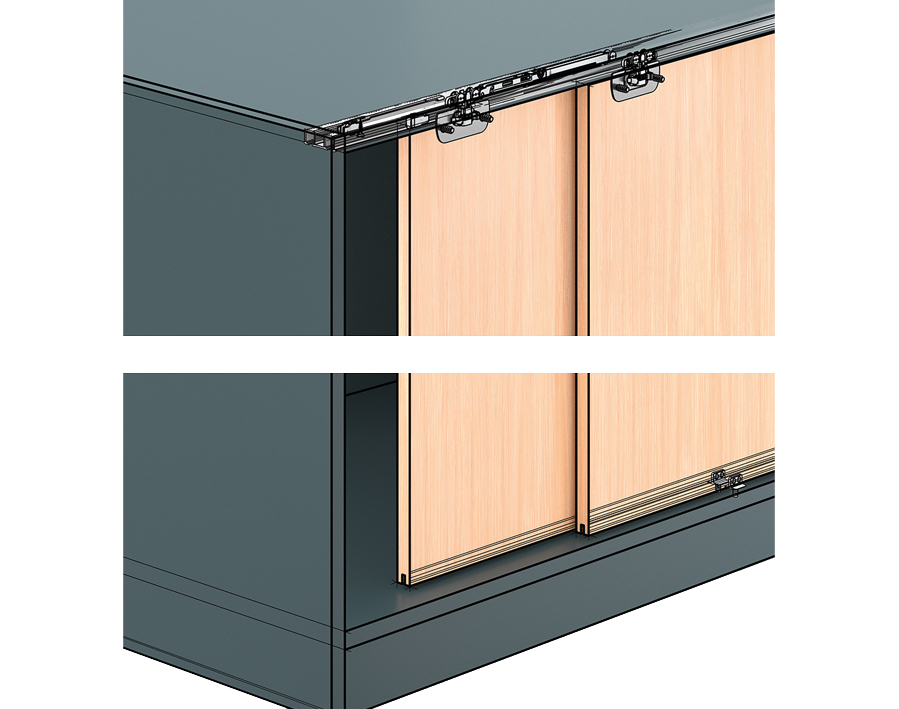 HETTICH SysLine S-Set: Schiebetüren-Komplettset