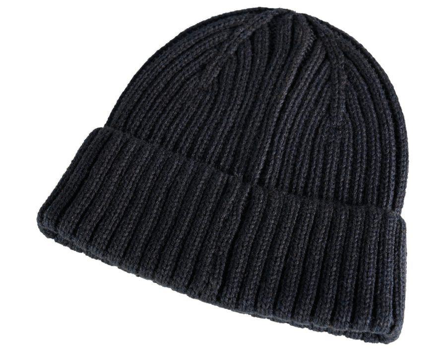 Strickmütze CUSTOMIZED schwarzblau