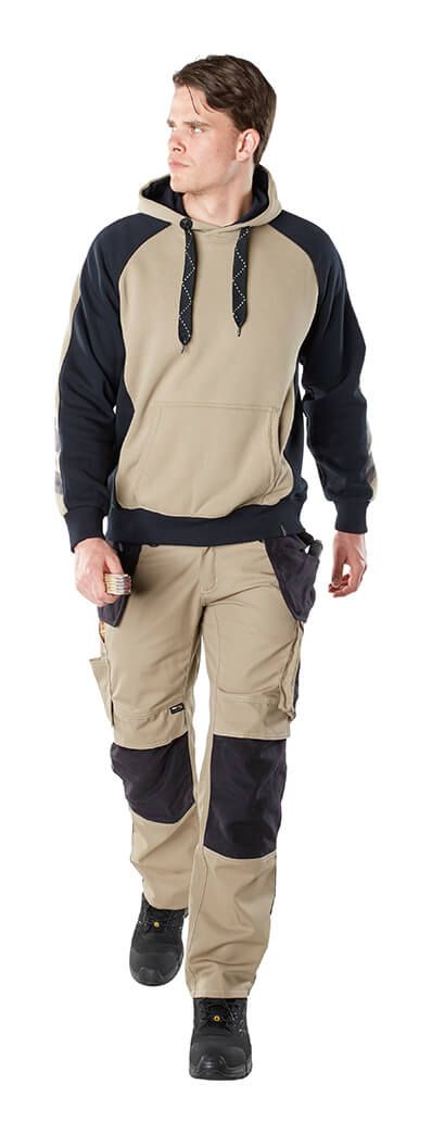 Kapuzensweatshirt UNIQUE schwarz/dunkelanthrazit