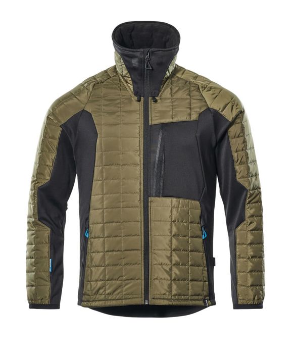 Thermojacke ADVANCED mossgrün/schwarz