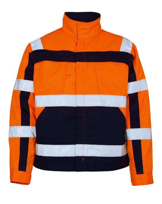 Jacke SAFE COMPETE hi-vis orange/marine