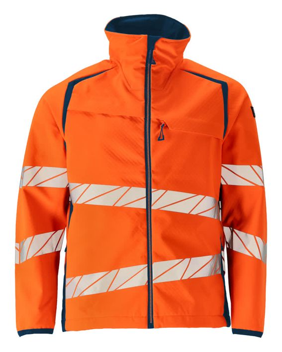 Soft Shell Jacke ACCELERATE SAFE hi-vis orange/dunkelpetroleum