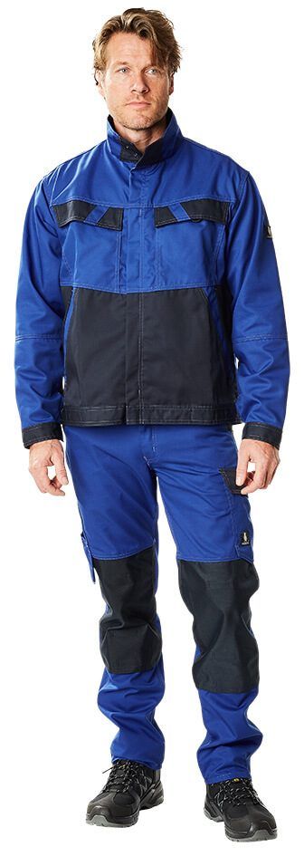 Hose mit Knietaschen LIGHT kornblau/schwarzblau