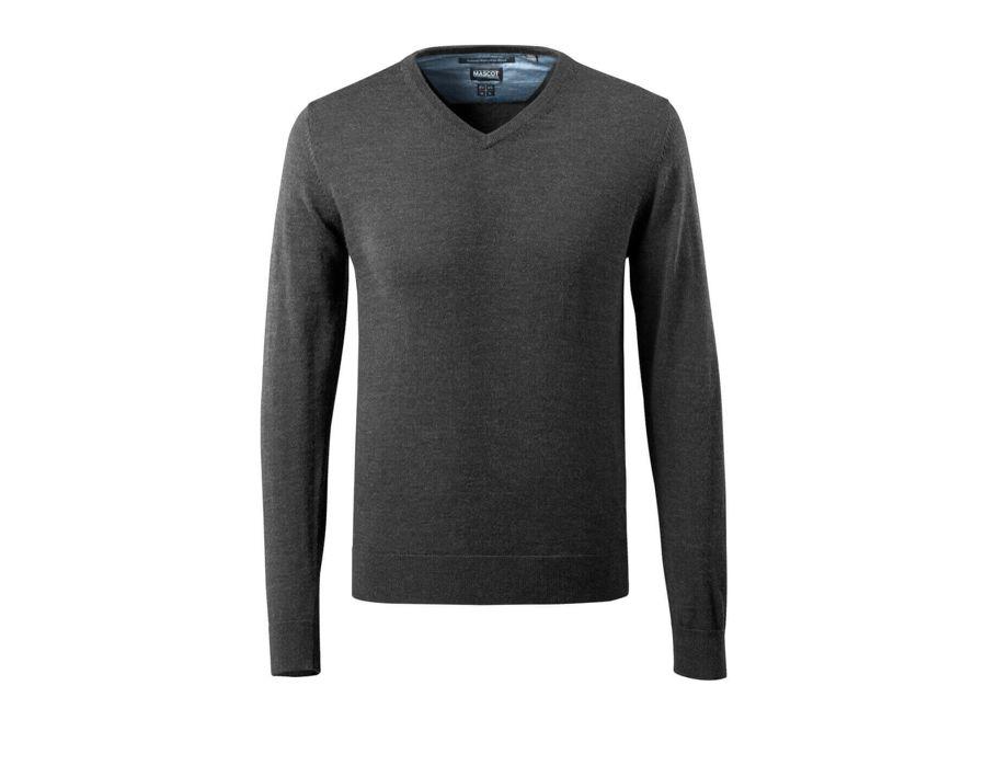 Strickpullover FRONTLINE dunkelanthtazit/hellgrau-meliert