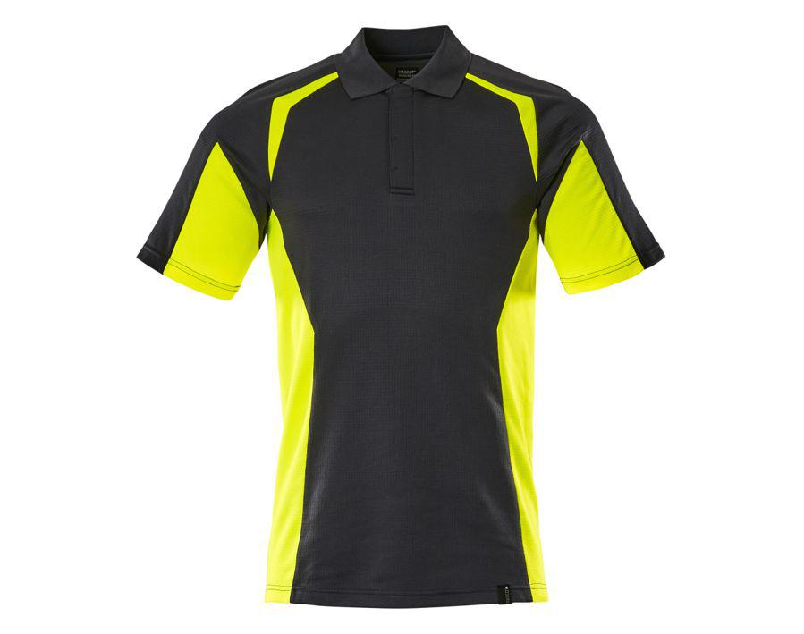 Polo-Shirt ACCELERATE SAFE schwarz/hi-vis gelb