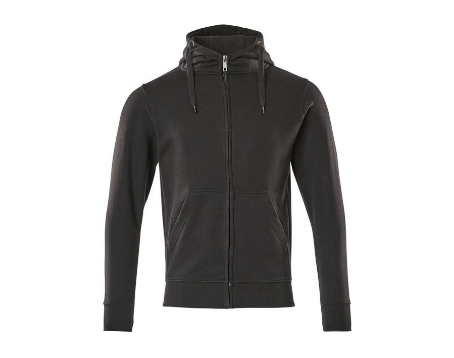Kapuzensweatshirt mit Reißverschluss CROSSOVER schwarz