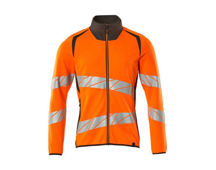 Sweatshirt mit Reißverschluss ACCELERATE SAFE hi-vis orange/dunkelanthrazit