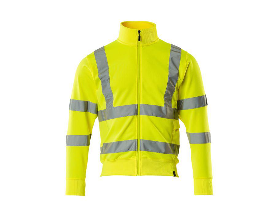 Sweatshirt mit Reißverschluss SAFE CLASSIC hi-vis gelb