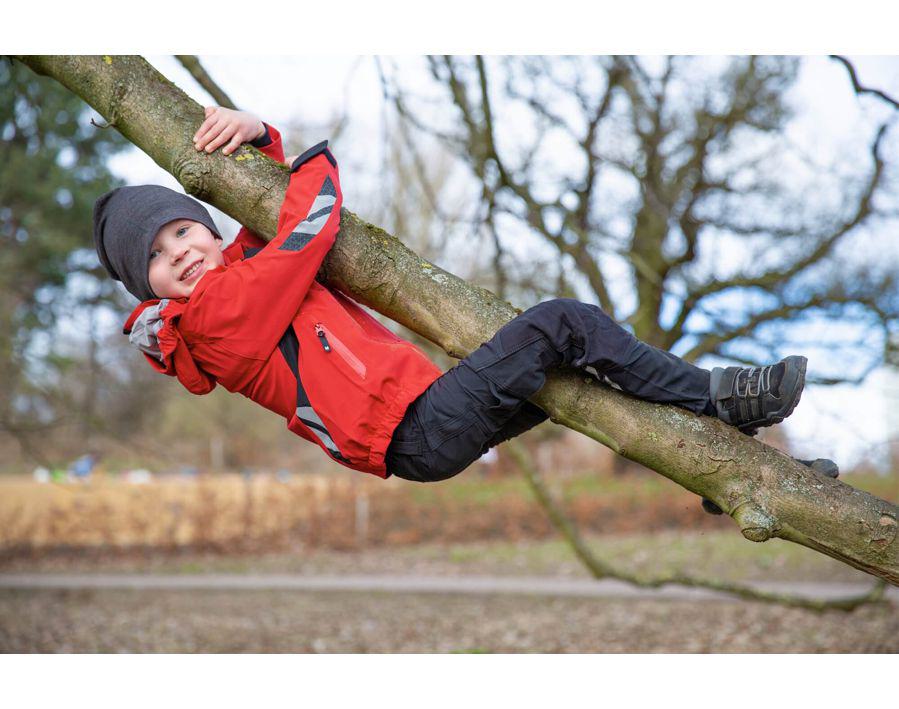 Hard Shell Jacke für Kinder ACCELERATE schwarz
