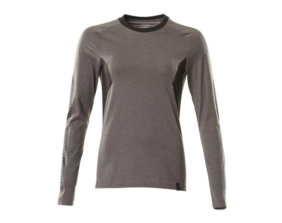 T-Shirt, Langarm ACCELERATE dunkelanthrazit/schwarz
