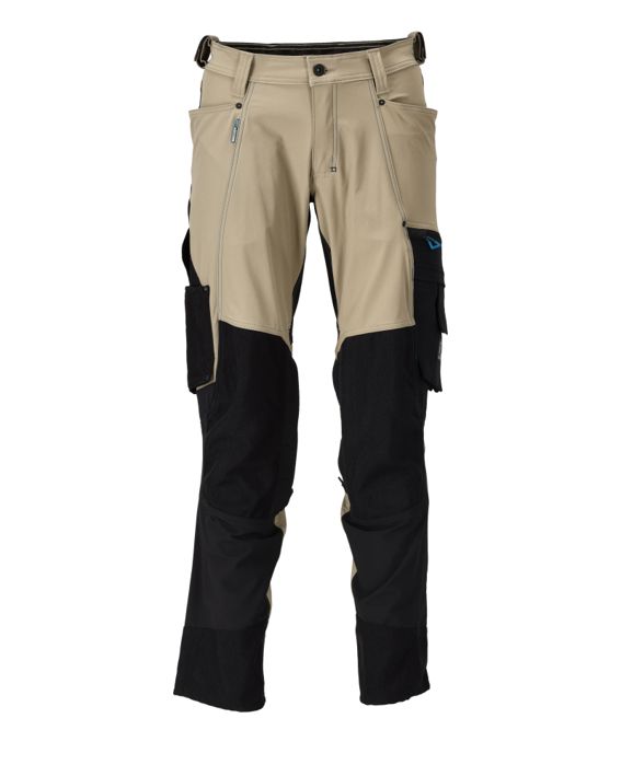 Hose mit Knietaschen ADVANCED hellkhaki/schwarz