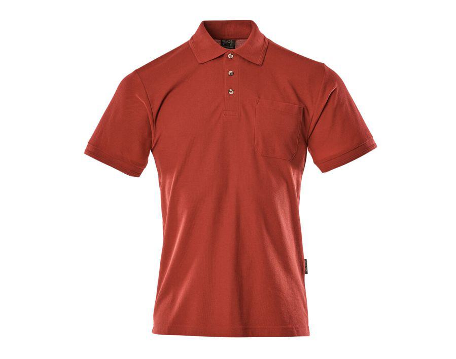Polo-Shirt mit Brusttasche CROSSOVER rot