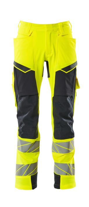 Hose mit Knietaschen ACCELERATE SAFE hi-vis gelb/schwarzblau