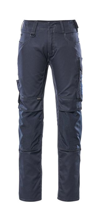Hose mit Knietaschen UNIQUE schwarzblau/kornblau