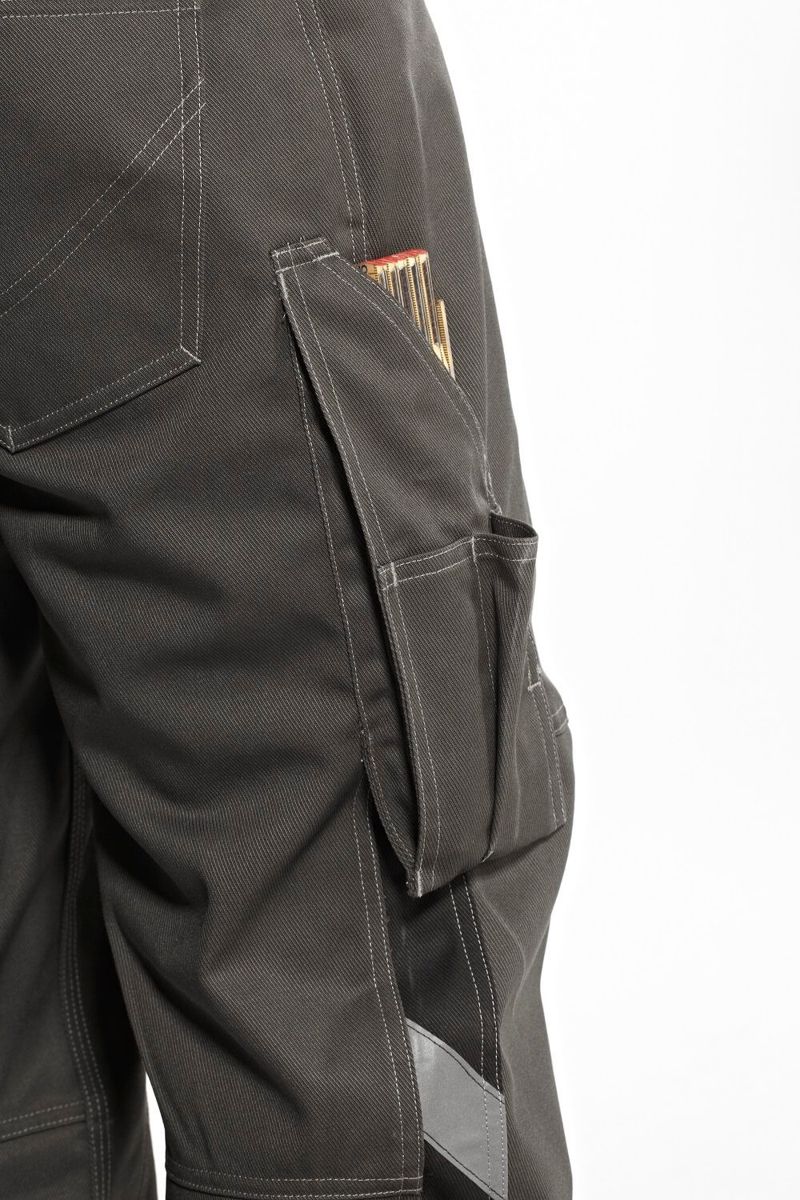 Hose mit Schenkeltaschen UNIQUE dunkelanthrazit/schwarz