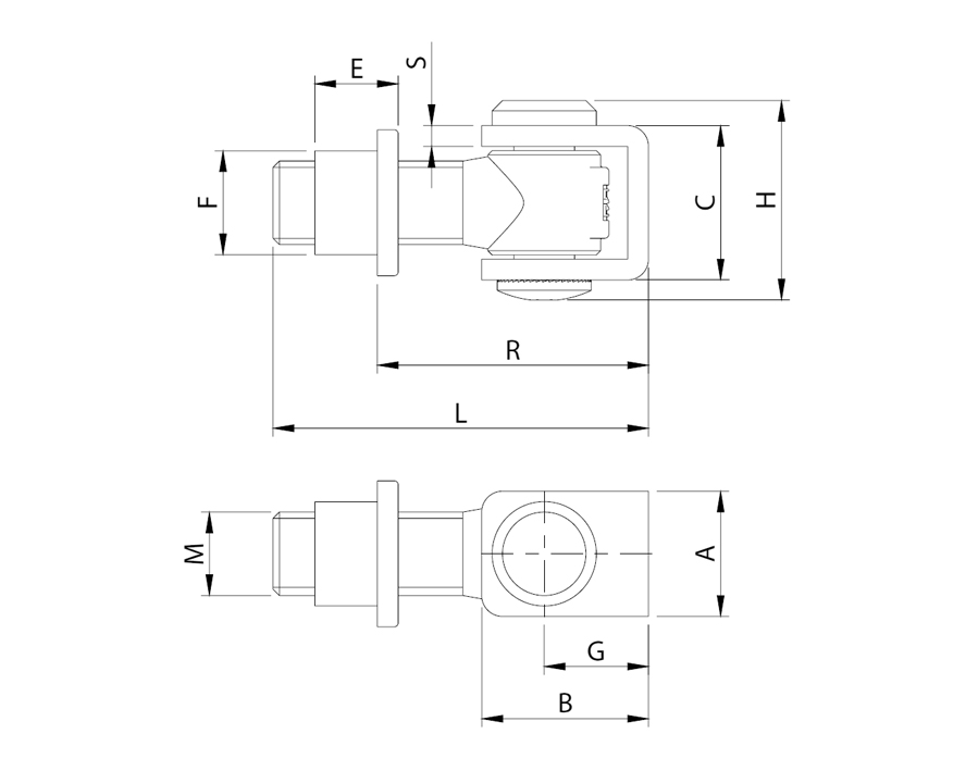 Verstellbares Torband mit U-Bügel und Buchse