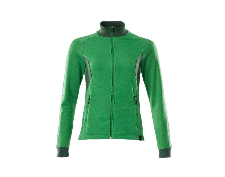 Sweatshirt mit Reißverschluss ACCELERATE grasgrün/grün