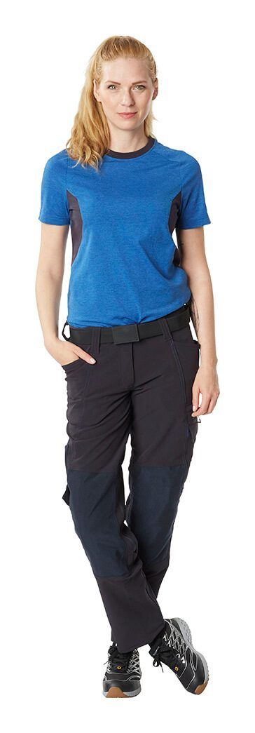 T-Shirt ACCELERATE schwarzblau/azurblau