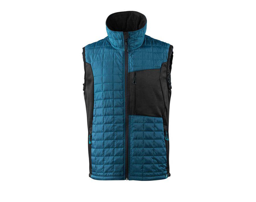 Thermoweste ADVANCED Dunkelpetroleum/ schwarz