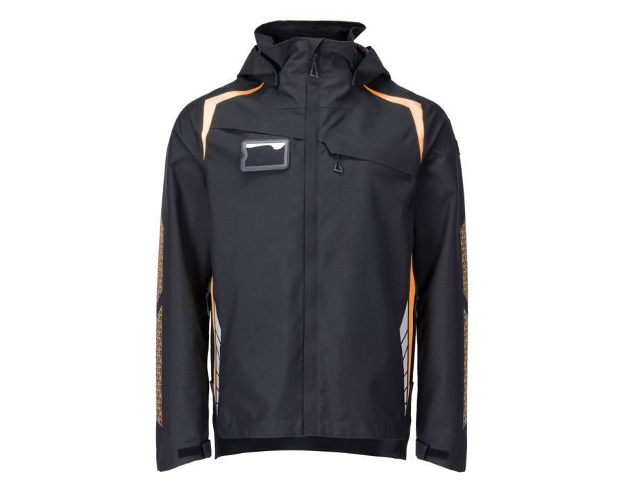 Hard Shell Jacke ACCELERATE SAFE schwarzblau/hi-vis orange