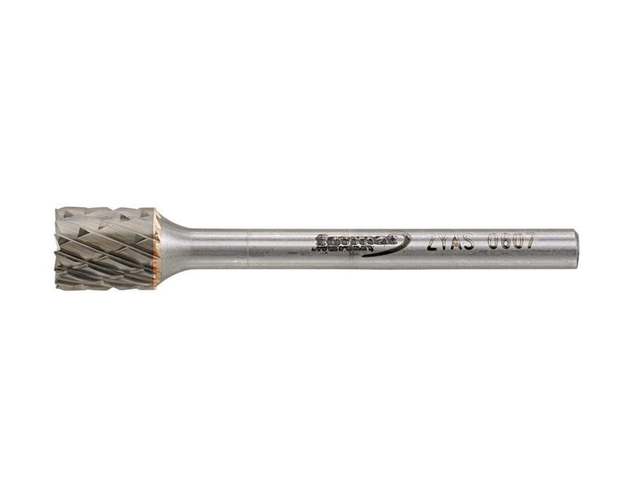 Hartmetall-Kleinfrässtift (Rotorfräser) DIN 8033 – Schaft-Ø 3 mm, Zylinderform ZYA-S, mit Stirnverzahnung, Zahnung C