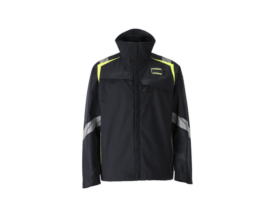 Soft Shell Jacke ACCELERATE MULTISAFE schwarzblau/hi-vis gelb