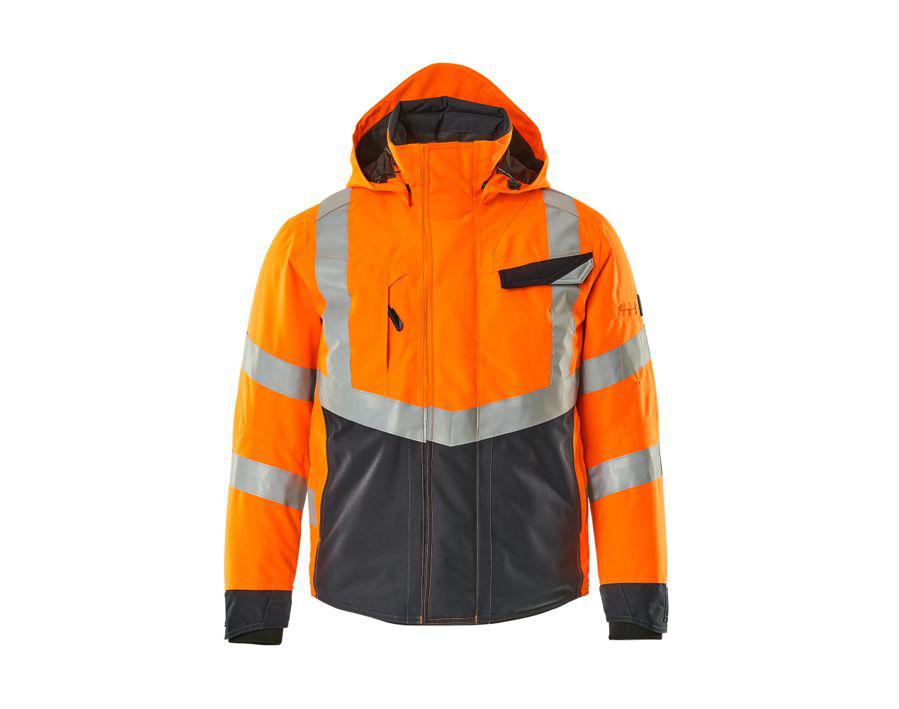 Winterjacke SAFE SUPREME hi-vis orange/schwarzblau