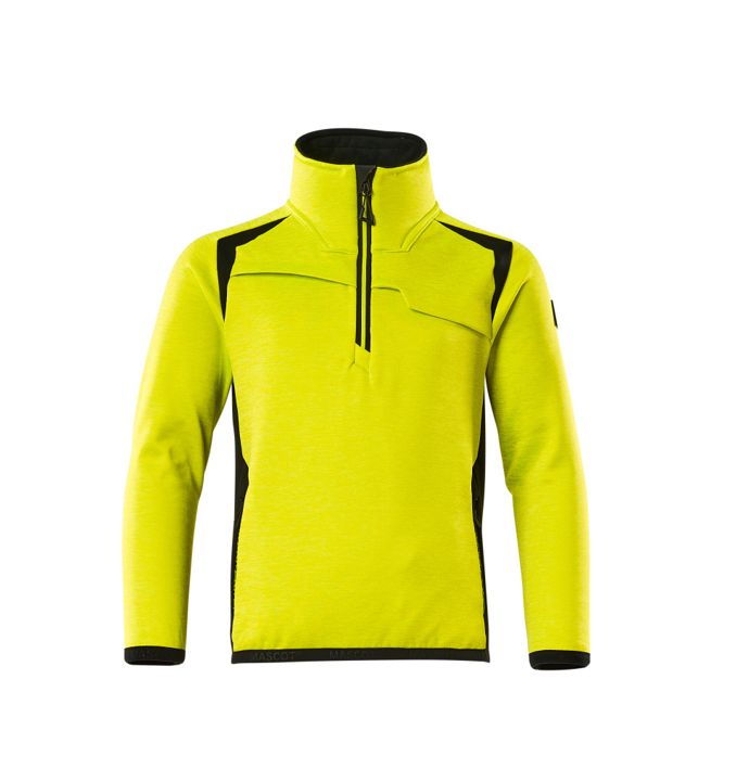 Fleecepullover für Kinder ACCELERATE SAFE hi-vis gelb/schwarz