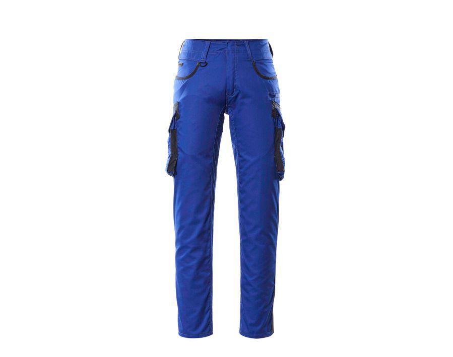 Hose mit Schenkeltaschen UNIQUE kornblau/schwarzblau
