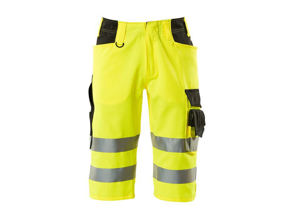 Shorts, lang SAFE SUPREME hi-vis gelb/schwarz