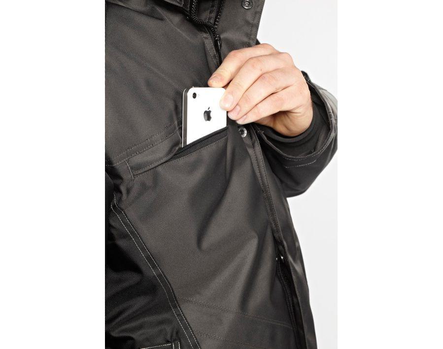Winterjacke UNIQUE rot/schwarz