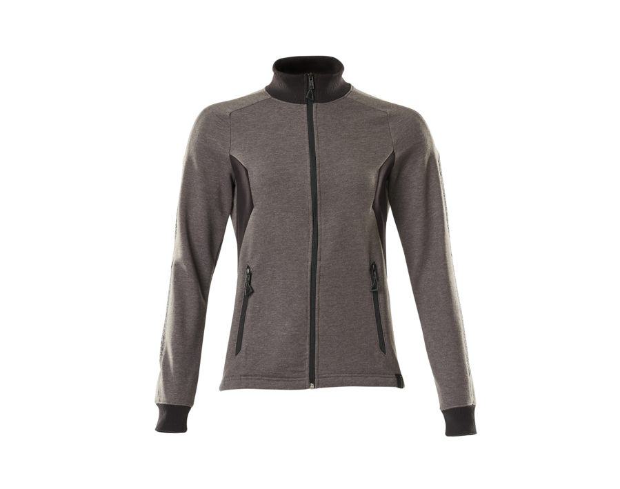 Sweatshirt mit Reißverschluss ACCELERATE dunkelanthrazit/schwarz