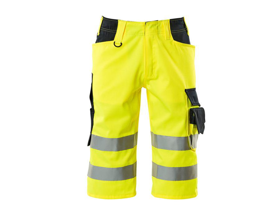 Shorts, lang SAFE SUPREME hi-vis gelb/schwarzblau