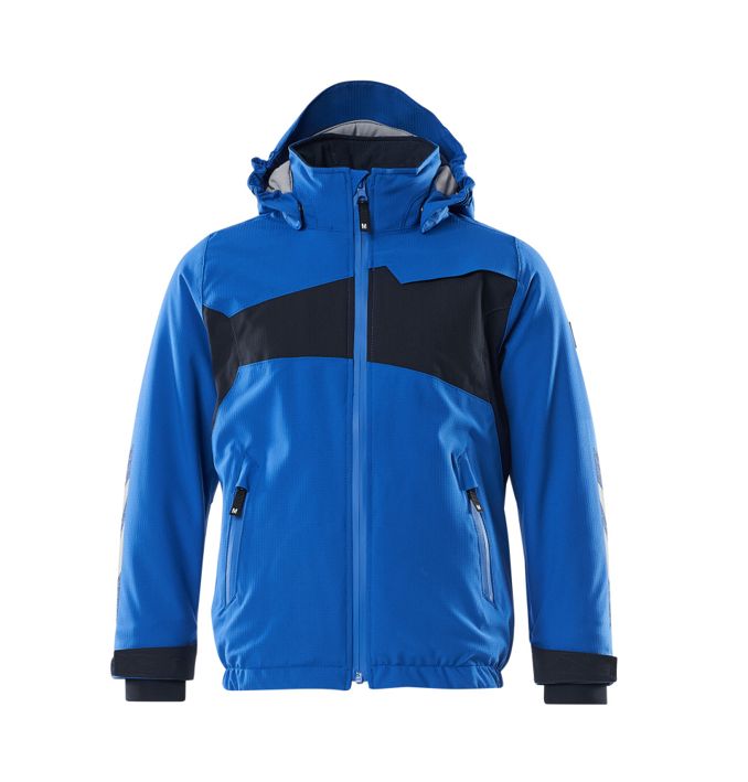 Winterjacke für Kinder ACCELERATE azurblau/schwarzblau