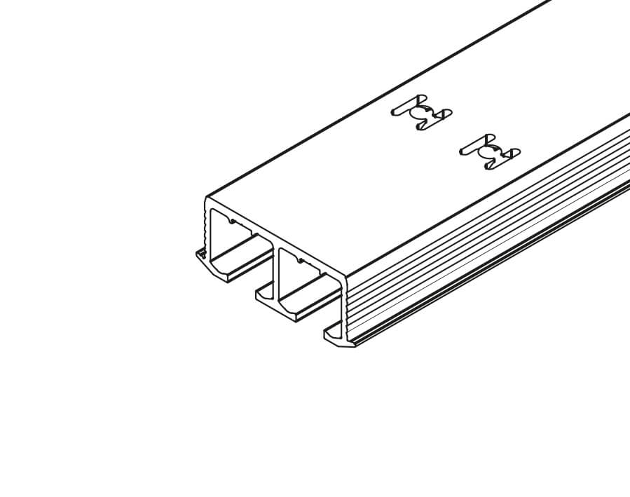 Doppellaufschiene Hawa Clipo 36