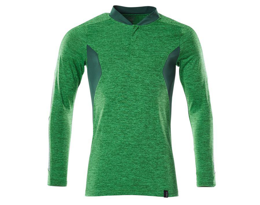 Polo-Shirt, Langarm ACCELERATE grasgrün/grün