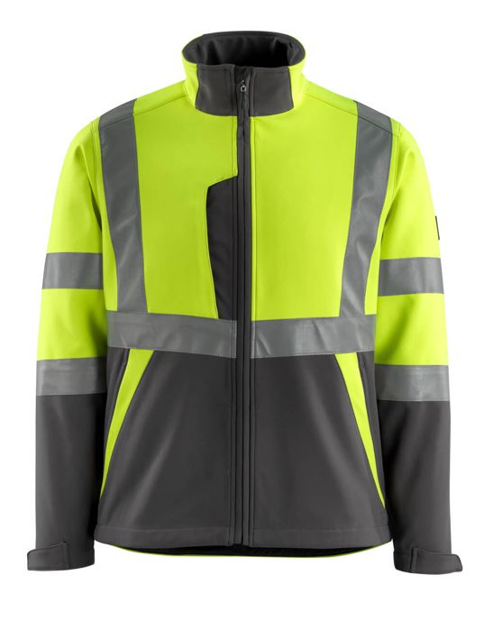 Soft Shell Jacke SAFE LIGHT hi-vis gelb/dunkelanthrazit