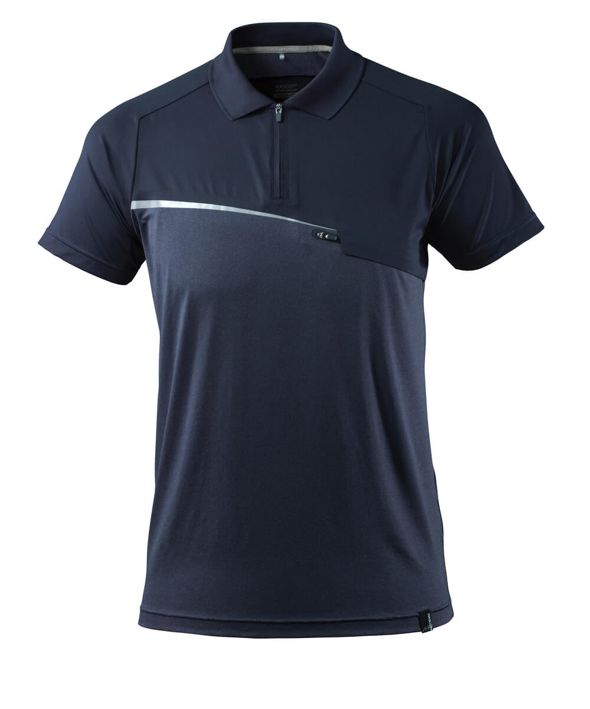 Polo-Shirt mit Brusttasche ADVANCED schwarzblau