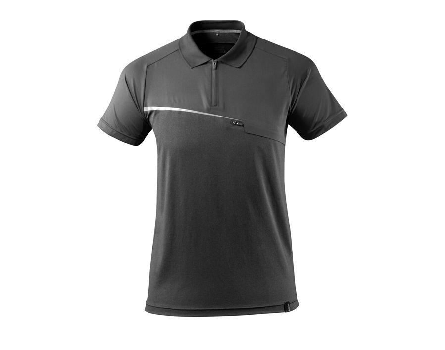 Polo-Shirt mit Brusttasche ADVANCED dunkelanthrazit