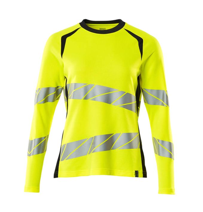 T-Shirt, Langarm ACCELERATE SAFE hi-vis gelb/schwarzblau