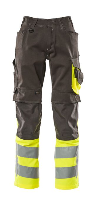 Hose mit Knietaschen SAFE SUPREME dunkelanthrazit/hi-vis gelb