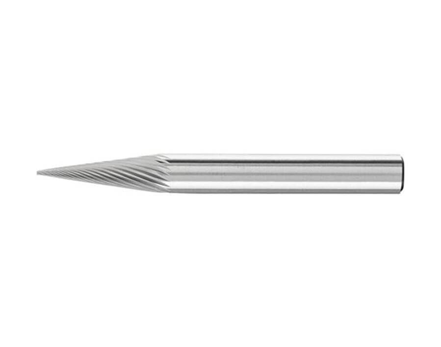 Hartmetallfrässtift (Rotorfräser) DIN 8033 – Schaft-Ø 6 mm, Spitzkegelform SKM, Zahnung 5