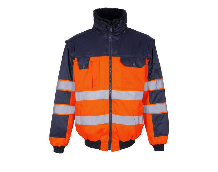 Pilotjacke SAFE IMAGE hi-vis orange/marine