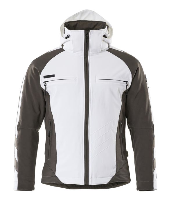 Winterjacke UNIQUE weiss/dunkelanthrazit