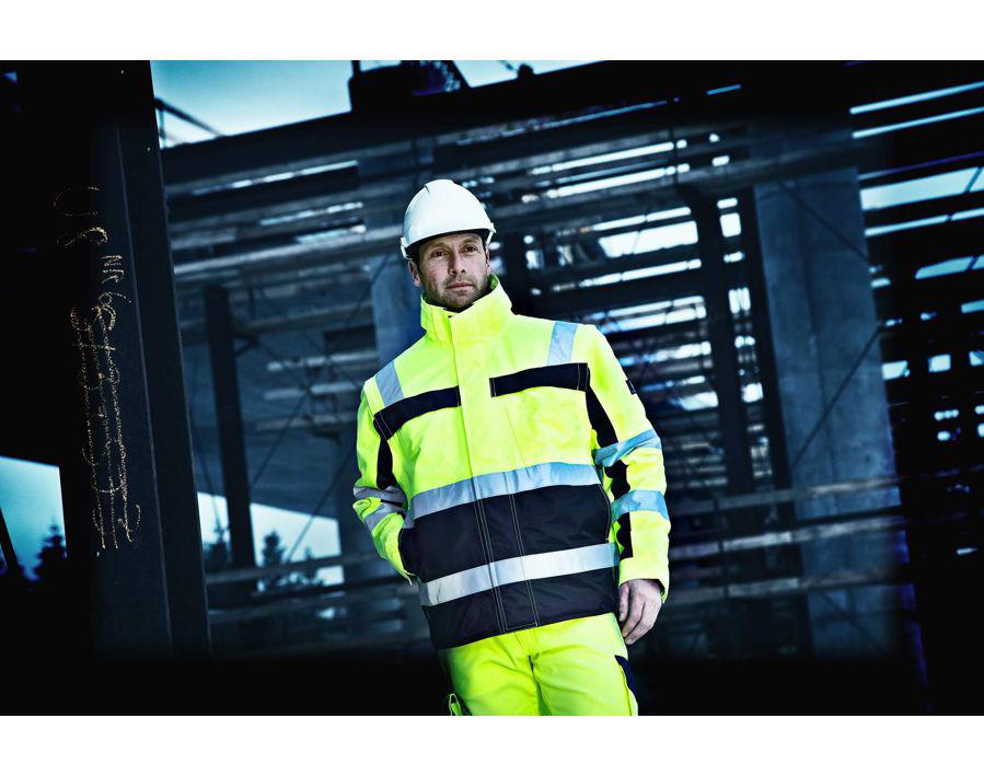 Winterjacke SAFE COMPETE hi-vis gelb/marine